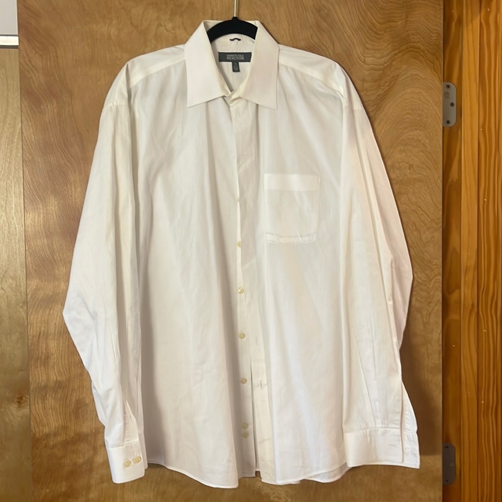 Kenneth Cole Mens Striped Dress Shirt